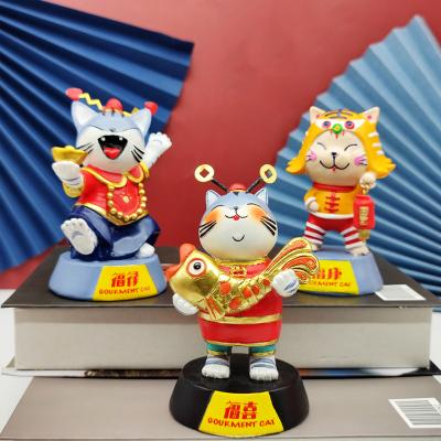 China New World Small Animal Resin Art For Chinese New Year Of Sculpture Design Statues Ornament for sale