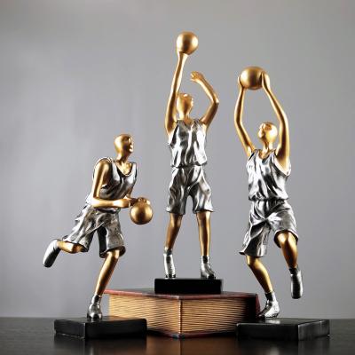 China World Home Decoration Ornaments Resin Basketball Player Statue 12.7 Inches for sale