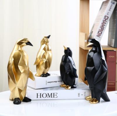 China Europe High Quality Animal Figurine Indoor Custom Resin Penguin Decoration Figurine Custom Made for sale