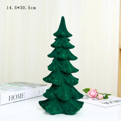 China Traditional Wholesale Home Decoration Indoor Artificial Flocking Assembled Snowfall Christmas Tree for sale