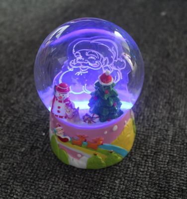 China Traditional Indoor Water& Snow Globes LED Resin Desktop / Acrylic Table Inserts Home Decoration for sale