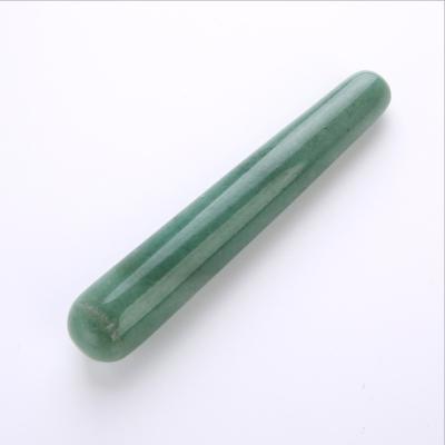 China Depends Gemstone Rose Wholesale Polished Mixed Body Facial Massager Depends T-75 Dual Pressure Point Massage Stick Massage Stone Stick for sale