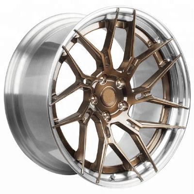 China Alloy Wheels 18 Holes 19inch 5 Car Forged Alloy Rims Wheels Monoblock 2 Pieces for sale