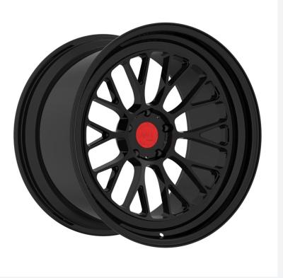 China ALLOY 18 19 20 21 22 23 24 inch PCD 5x 100/108/112/114 .3 black finish 2 car alloy forged wheels for sale