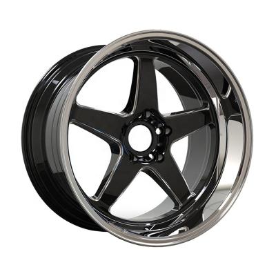 China ALLOY 15 16 17 18 inch black racing wheels 5x114.3 17x12 17x14 AND 35mm black finish alloy car wheels aluminum rims for sale