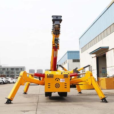 China Other 3 Ton Construction Hydraulic Knuckle Boom Mini Hoist Cranes Telescopic Crawler Foldable Spider Hoist Crane For Sale for sale