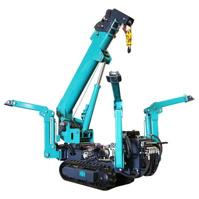 China Other Crane Lifting Machinery Mobile Spider Crane For Sale Construction Mini Spider Crawler 1200KG Mini Spider Crane 1.2t 3t 8t for sale