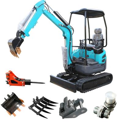 China Bucket Mini Excavator Digger Construction Material Stores Micro Machine Small 1 Ton 1Ton 2 Ton 3 Ton Hydraulic Excavator for sale