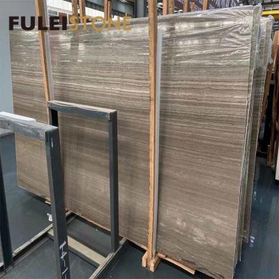 China Modern Good Prices Natural Polished Coffee Wood Marble Slab Brown Marble For Cut-to-size and Countertops for sale