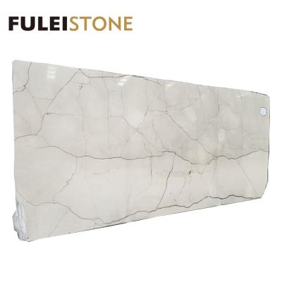 China Good Selling Modern Polished Italy Lago Seco Natural Beige Marble Slabs for sale