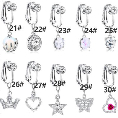 China New Design Gaby Jewelry Romantic Non Piercing Dangling Belly Ring New Design Popular Bunny Clip On Belly Ring for sale