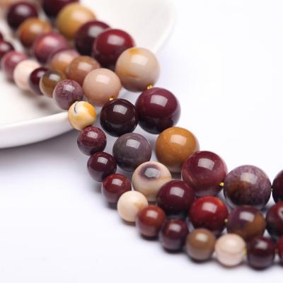 China Fashion Use Wholesale Natural Stone Beads Popular Loose Moukaite Beads For DIY Necklace Bracelets for sale