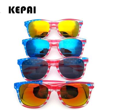 China Fashion Sunglasses Amazon Flag Glasses Nail American Flag Free Fourth Of July Party Colors Movie Promotional Sunglasses for sale