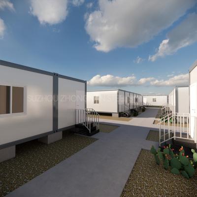 China New Modern Design Australia Easy To Install Flat Pack Living Prefab Container Houses Cabin With Low Cost for sale