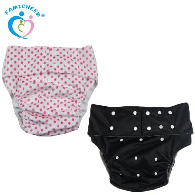 China PUL Printing Waterproof Washable All In One Diaper Ultra Thick Cloth Adult Baby Diaper Diaper for sale