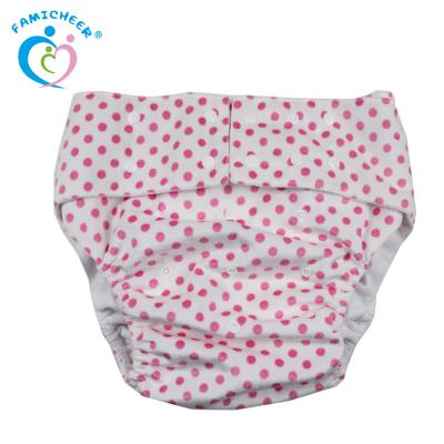 China PUL Printing Famicheer Minky Reusable Large Size Waterproof Wholesale Diaper Pants Baby Adult Diaper Pants for sale