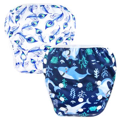 China Famicheer BSCI Printed Toddler Bath Absorbent Reusable Diapers Pull Up Baby Bath Diaper for sale