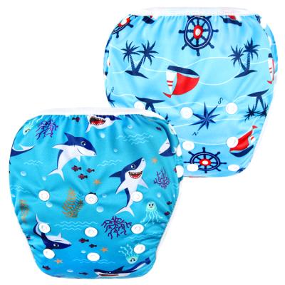 China Famicheer Newborn Baby Swim Diaper Cloth Printed Waterproof Baby Diaper for sale