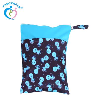 China Nice Dry Clothes Diaper Soft Waterproof Plastic Wet Bag Cover Organic Wet Wet Bags for sale