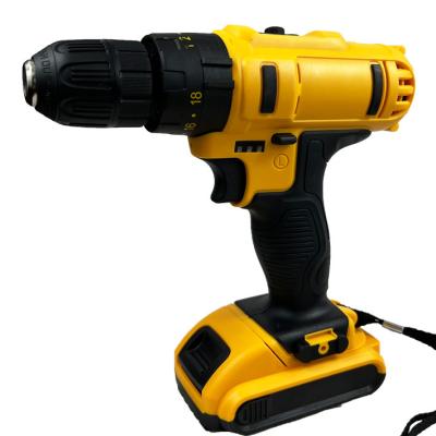 China Household 21V Electric Power Cordless Drill 3 in 1 Impact Drill with 2 Battery for sale