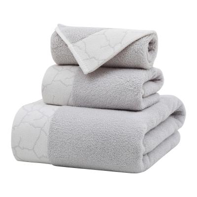 China 100% custom made logo high quality safe for children luxury hotel cotton towels combination towel for sale