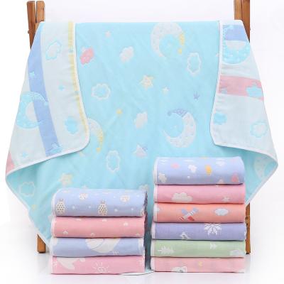 China Pure Cotton Terry Gauze Towel Children's Home Promotional Comforter Six Layers for sale