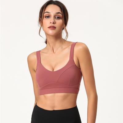 China New Women Yoga Tops High-elastic Sports Yoga Bra Antibacterial High Quality Skinny Fitness Bra for sale