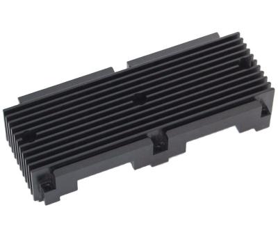 China China CNC Factory Electronic CNC Machining Black Anodized Aluminum Radiator for sale