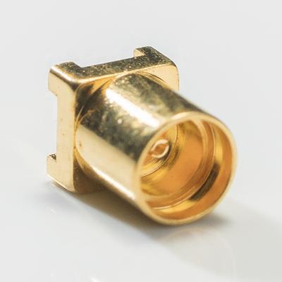 China RF MCX Bulkhead MMCX RF Female Connector For IoT Radio Instrumentation for sale