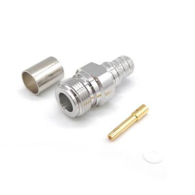 China Female N RF Coaxial Connector For LMR400 RG8 Coaxial Cable N for sale