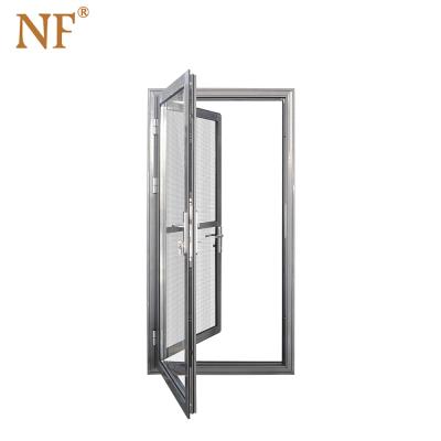 China Available Sound Insulation Bathroom Swing Door Opener Electric Automatic Swing Curtainsider Aluminum Window Door for sale