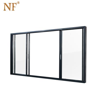 China Modern Interior Sound Insulation Sliding Door Aluminum Double Glass With Accessories for sale