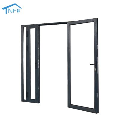 China Factory Price Sound Insulation NFRC Australia Standard Aluminum Casement Door Exterior French Door for sale