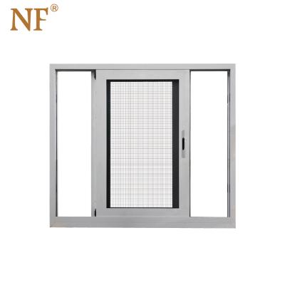 China Customized Modern Folding Screen Design High Security Anti-theft Aluminum Sliding Window for sale