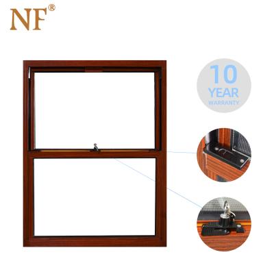 China Magnetic Screen Aluminum Up Sliding Window Double Hung for sale