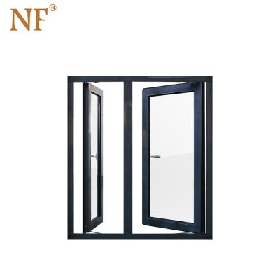 China Double Screen AS2047 Australia Magnetic Energy Saving Aluminum Frame Chandelier Casement Window For Home for sale