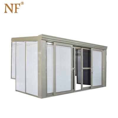 China Modern Luxury Prefab Custom Conservatory Aluminum Glass Sunroom for sale