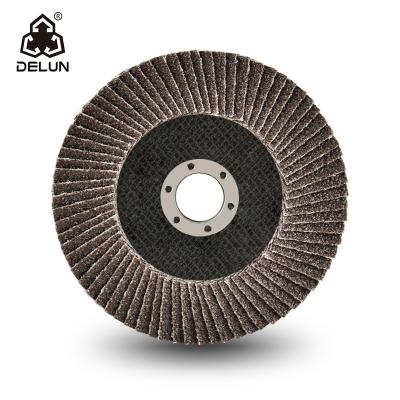 China Large 4 Inch Fin Disc Aluminum Oxide Backing Grit 40/60/80/100/120 for sale