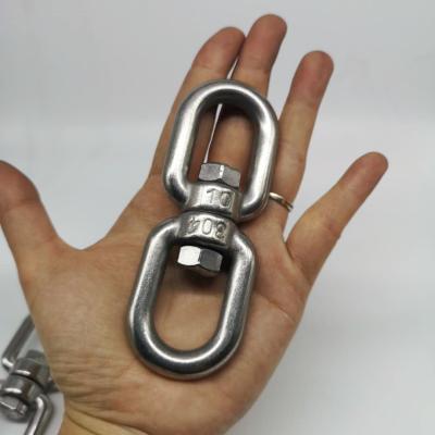 China Stainless Steel Material M10 304 Stainless Steel Swivel Ring For Lifting Eye & Eye, Eye & Jaw for sale