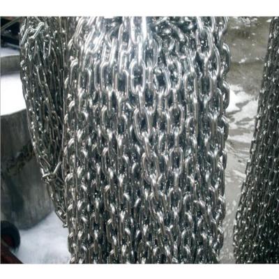 China Chain Link Chain Galvanized Carbon Steel , Hot Dip Galvanized Long Iron Link Chain for sale