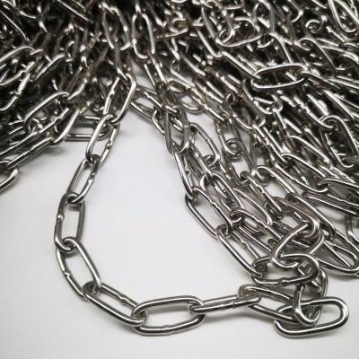 China Drag chain 2mm stainless steel link chain, stainless steel link chain around chian lifting chain for sale