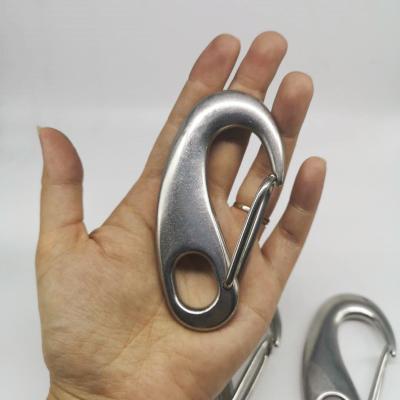 China Industry General Stainless Steel Egg Shape Spring Snap Hook for sale