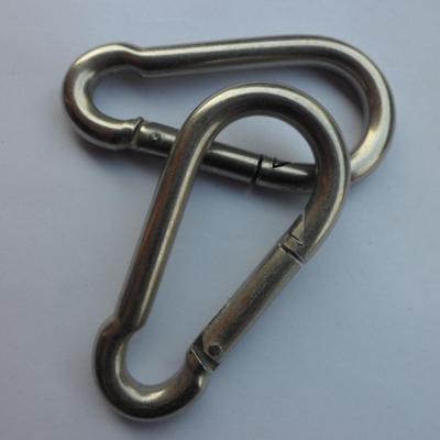 China 201 Stainless Steel Heavy Duty Spring Hook Link Snap Spring Buckle for sale