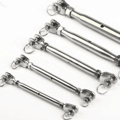 China 304 Stainless Steel Basket Screw Wire Rope Tension Tightener Rope Tight Tightener Closed Flower Orchid Bolt. for sale