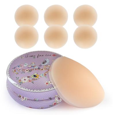 China Invisible Nipple Cover for Women Reusable Silicone Breast Pastes, Adhesive Invisible Washable Breast Petals for sale