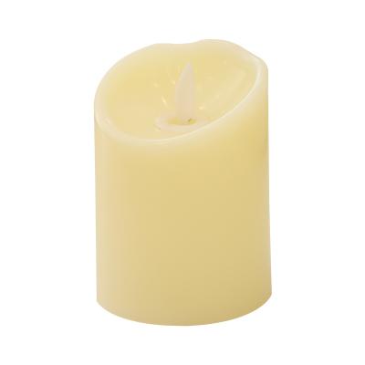 China 2021 Christmas Home Decoration Wholesale Supplier or Gift Moving Wick Pillar Led Paraffin Wax Candles for Home Decoration for sale