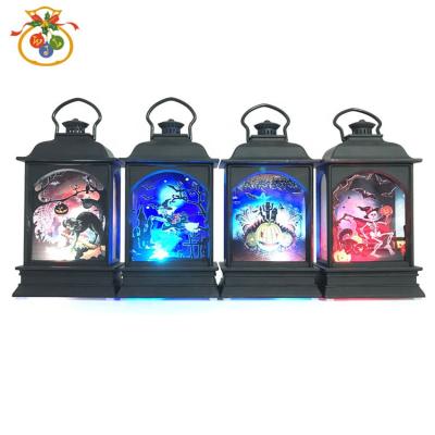 China Wholesale Halloween Gifts Halloween Decoration ZF-070 WEIJIULE Small Square Flat Square Lantern Decoration Promotion Wind Lamp for sale