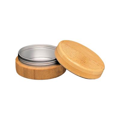 China 200g Full Jar Ambient Bamboo Cosmetic Packaging Eco Friendly Bamboo Cream Foil Cosmetic Packaging for sale