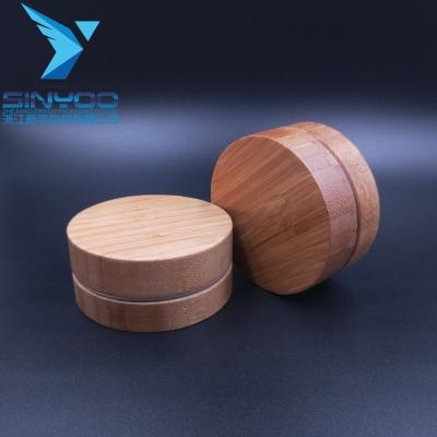 China 60ml cosmetic handmaking luxury cosmetic jar bamboo cream jar for sale