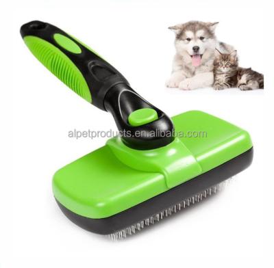 China Sustainable Dog Self Cleaning Slicker Brush for sale